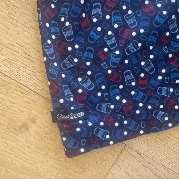 Good Good Fighting For Par Polo Shirt Beer Pong Blue 3XL - Picture 4 of 4